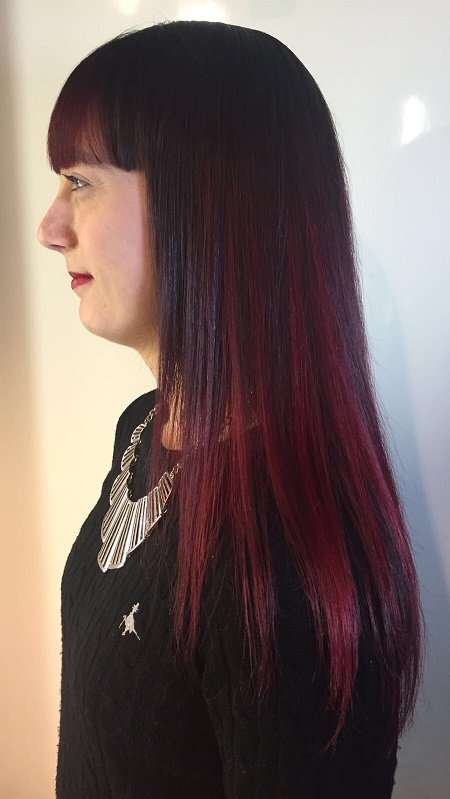 Pravana Red fade by Mark using it to give it a soft blend.