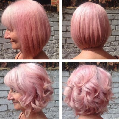 Change your blond hair by using Pink Moon by Fudge at the klinik salon