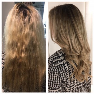 Leylas client felt her hair was getting too light and her root regrowth was becoming a bit of a high upkeep. 